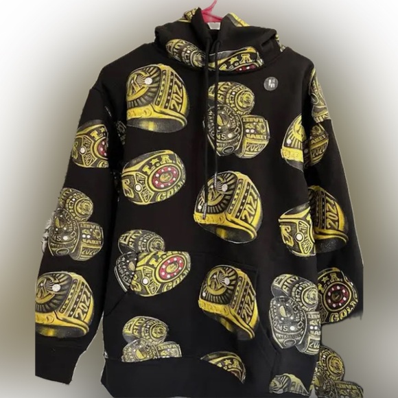 MARKET All-Time Greats Champion Rings Hoodie - NWT (S—Black) - Picture 2 of 3